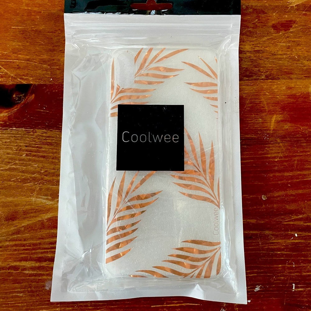 BRAND NEW CLEAR & ROSE GOLD IPHONE X/XS CASE